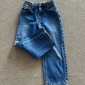Boys 100% Cotton Denim Jeans w/Adjustable Waistband Sz 5